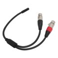 thumbnail image 1 of Cable Divisor En Y, Estéreo Flexible Resistente A La Erosión 1/8 A Doble XLR Hembra Cable En Y Transmisión De Pérdida Mínima De Señal Sin Ruido Para Mezclador De Sonido, 1 of 7