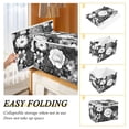 thumbnail image 4 of Foldable Fabric Storage Bin With Handle Collapsible Basket Box Storage With Lid Organizer Rose, 4 of 7