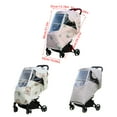 thumbnail image 3 of Baby Pushchair Covers Baby Pram Rain Covers Breathable Windproof Protections Covers Dustproof Weather Covers, 3 of 9
