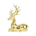 thumbnail image 3 of Boovnll Reindeer Christmas Decor, Glitter Reindeers Figurines Xmas Reindeer for Holiday Indoor Tabletop Decor, Christmas Decorations, Gold, 3 of 6