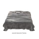 thumbnail image 3 of Manta de cama de franela para aire acondicionado, cobertor suave y acogedor para todas las estaciones, franela de coral cobertor de cama individual o estera, gris oscuro, 3 of 8