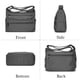 thumbnail image 4 of VOLGANIK ROCK RFID Monederos para Mujer Tela Nylon Multi Bolsillo Bandolera Bolso de Viaje para Mujer, 4 of 5