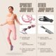 thumbnail image 2 of Cuerda para saltar SPORTBIT ajustable 3 m rosa para fitness y velocidad, 2 of 8