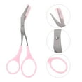 thumbnail image 2 of Eyebrow Scissors with Comb Eyebrow Trimmer Scissors Stainless Steel Eyebrow Scissor Makeup Tools Hair Trimmer,2Pcs, 2 of 8