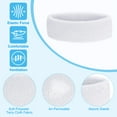 thumbnail image 3 of Uxcell Sweatband Headbands, Terry Cloth Sweat Band for Women Men Sports Basketball Tennis Athletic, White 12 Pcs, 3 of 6