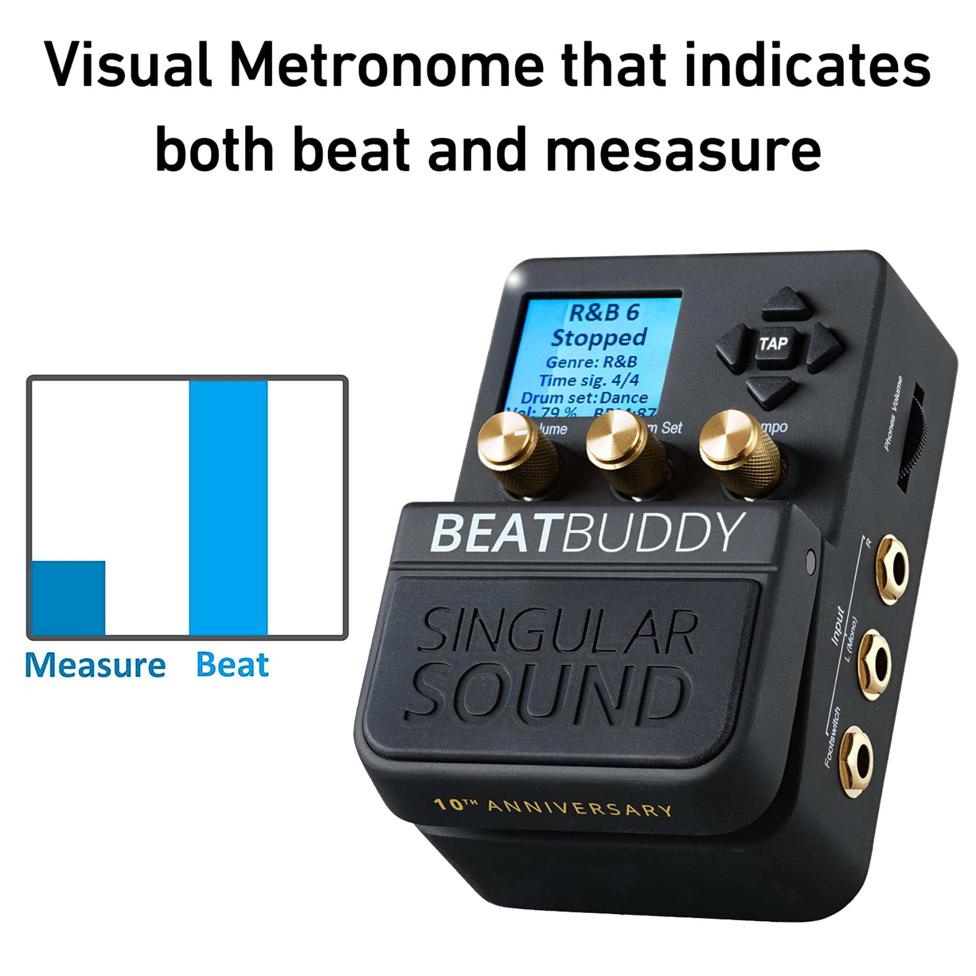 Singular Sound BeatBuddy 10th Anniversary Edition The Only Drum Machine Sounds Human and Easy to Use