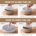 thumbnail image 2 of Onader 8-Piece Ceramic Bowls with Lid, Mixing Bowls Set of 4 for Kitchen Meal Prep Food Storage Leftover, Stoneware Serving Bowl for Cooking Baking, Cappuccino Brown, 2 of 11