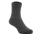 thumbnail image 2 of 2 Pairs Children's Durable, Stretchable, Thick & Warm Wool Crew Socks. Perfect as Winter Snow Sock and All Seasons FS01 Size 4Y-6YDark Gray, 2 of 3