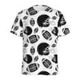 thumbnail image 2 of Camiseta con estampado de fútbol americano para hombre, camisetas con estampado 3D de fútbol, camisetas casuales de moda de verano con cuello redondo, camisetas holgadas de manga corta, ropa de calle, 2 of 4
