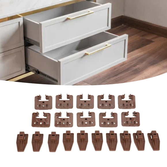 Drawer Slides and Guides, Replacement 10 Sets Drawer Slides for Cabinets