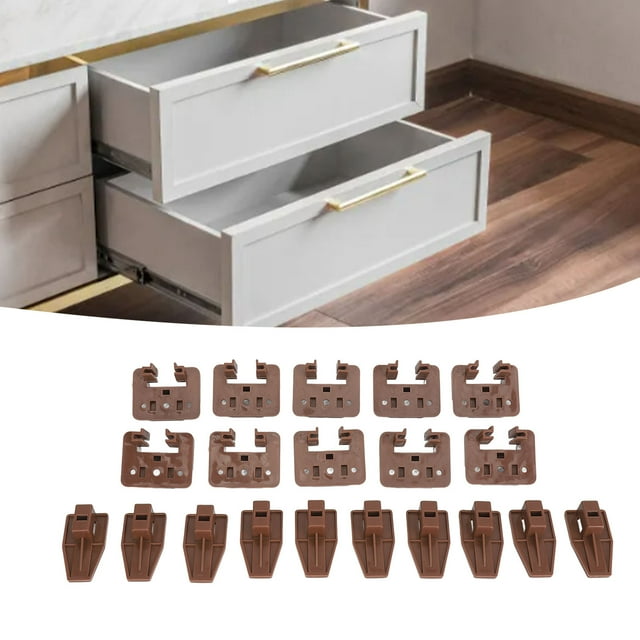 Drawer Slides and Guides, Replacement 10 Sets Drawer Slides for Cabinets