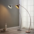 thumbnail image 3 of Curved Arco Floor Lamp LED Gold Shade Teamson Home  Modern Lighting VN-L00025, 3 of 5