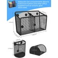 thumbnail image 4 of GIXUSIL 2Pcs Magnetic Pencil Holder, Metal Strong Magnet Pen Cup, Magnetic Marker Storage Basket Organizer to Hold Whiteboard Refrigerator Fridge Locker Accessories, 4 of 7