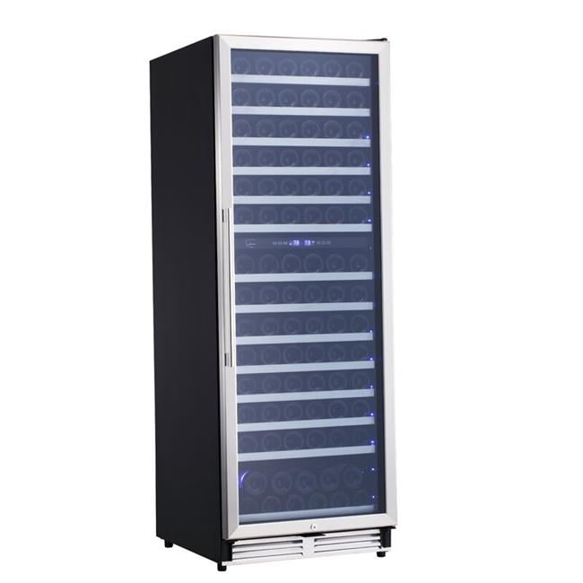 Sollevare BIWC408B Stainless Steel 154 Bottle ProStyle Dual Zone Freestanding & Builtin Wine