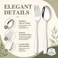 thumbnail image 5 of TINANA Silverware Sets, 30 PCS Flatware Set for 6, Premium Stainless Steel Cutlery Utensil Set Mirror Polished Forks and Spoons, Dishwasher Safe, 5 of 7