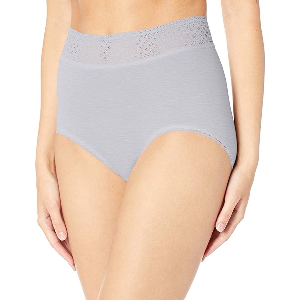 Wacoal Wacoal Subtle Beauty Geometric Brushed Lace Full Brief Panty, Very Violet LARGE