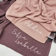 thumbnail image 3 of Baby Knitted Blanket Custom Embroidered Name 315 x 3937 Inch Nursing Blanket for and Ideal for Holiday, 3 of 3