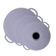 thumbnail image 1 of Kitchen Utensil Set Silicone Fresh Keeping Cover Large Medium And Small 3 Piece Set Anti Spill Leak Proof And Dust Proof Silicone Pot Cover Tableware Silicone Pot Cover, Purple, 1 of 8