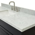 thumbnail image 3 of Ariel Hamlet 61 In. Rectangle Sink Vanity With 1.5 In. Carrara White Countertop In Black, 3 of 11