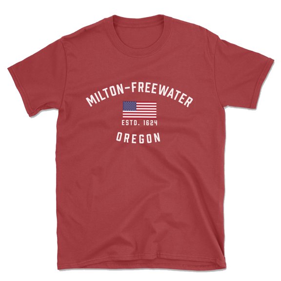Milton-freewater Oregon Patriot Men's Cotton T-Shirt