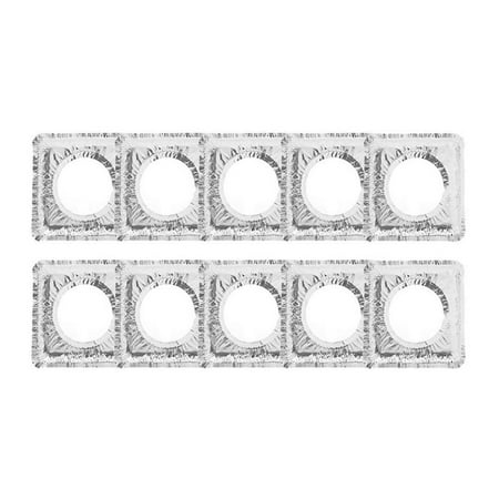 

Round/Square Gas Stove Pad Stove Aluminum Foil Kitchen Stove Pad Pan Gas Stove Tin Foil Pad 10Pc