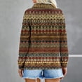thumbnail image 3 of Sudadera Para Mujer Otoño Moda Cuello Alto Suelto Estampado Con Cremallera Blusa de Manga Larga Odeerbi  ODB185585, 3 of 4