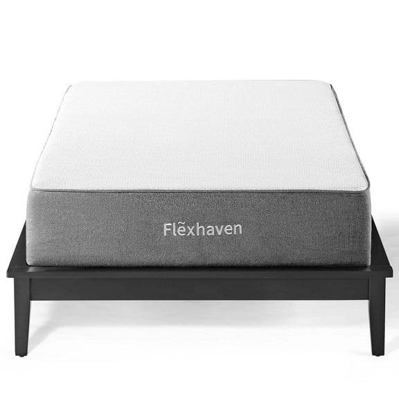 10inch Memory Foam Mattress, Twin Size, White, Modern Contemporary Urban Design, Bedroom Master Guest Suite
