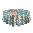 thumbnail image 5 of Round Waterproof Tablecloth 60×60 Inch, Decorative Pattern Reusable Indoor/Outdoor Durable Table Cover for Party Kitchen Dinner Room Decor, 5 of 6
