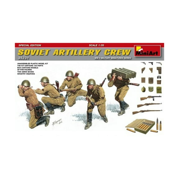 MiniArt Models Soviet Artillery Crew (Special Edition) New