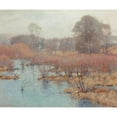 thumbnail image 3 of Alexander Theobald Van Laer 23x20 Black Modern Framed Museum Art Print Titled - Spring Wetlands, 3 of 5