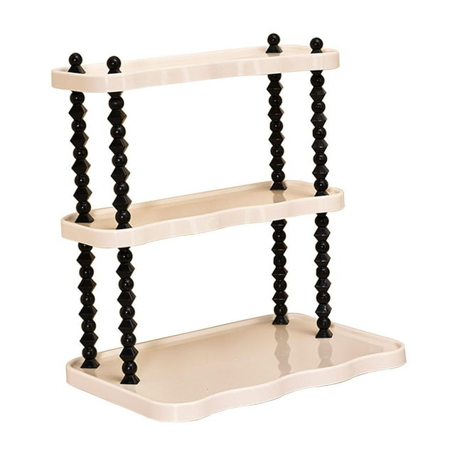 GUOOL Counter Shelf Desktop Bookshelf Supplies Storage Rack for Living Room Office 3 Tier Wide