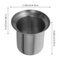 thumbnail image 2 of WHAMVOX Steel Toilet Brush with Storage Holder, Finish, Bathroom and Office Cleaning Accessory, 2 of 8