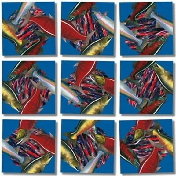 Scramble Squares Salmon Puzzle