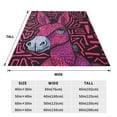 thumbnail image 3 of Fuzoiu ink Donkey Pop Art Print Ultra-Soft Micro Fleece Blanket,All Seasons Flannel Throw, Lightweight Blanket for Bed, Sofa, Couch, Movie Night, Camping, and Travel-60"x50", 3 of 7
