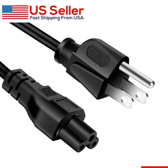 6ft Standard AC Power Cord Cable 3 Prong Plug for PC Computer Monitor & Desktop