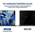 thumbnail image 6 of amFilm for MacBook AIR 15-Inch (2023, M2) Tempered Glass Screen Protector, [Zero Bubbles][9H Hardness][ Anti-Scratch][ Anti-Fingerprint], 1 Pack, 6 of 6