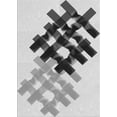 thumbnail image 1 of Ahgly Company Indoor Rectangle Patterned Platinum Gray Novelty Area Rugs, 3' x 5', 1 of 6