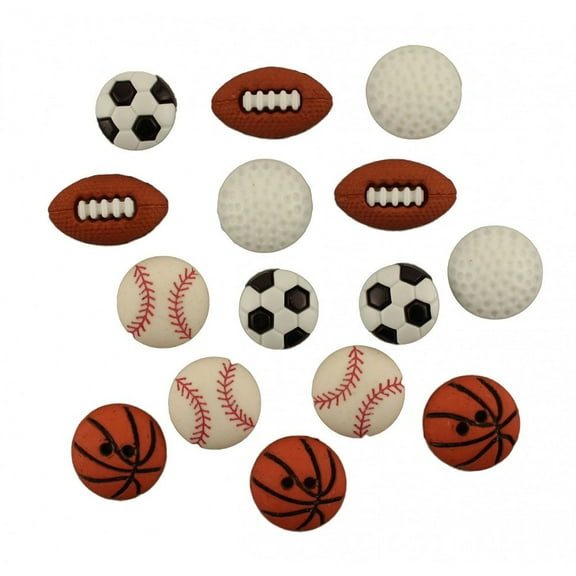 Lets Play Ball Sports Buttons