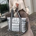 thumbnail image 2 of Kukuzhu Large Puffy Tote Bag for Women Lightweight Quilted Cotton Padded Shoulder Bag Winter Down Handbag Crossbody Bag, 2 of 7