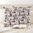thumbnail image 2 of Outdoor Pillow Covers Abstract Forest Animals Bear Tree Waterproof Pillow Cases 16x16 Set of 2, Natural Plants Throw Pillow Cover Pillowcase for Patio Balcony Couch Garden, 2 of 9