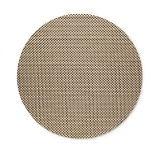 Case of 48 Silver Metallic Non-Slip Placemats, Spiked Design Round