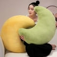 thumbnail image 4 of Simulated Moon Shaped Plush Toys, Soft Bedside Sofa Pillows, Used for Home Decoration as Birthday Gifts(Brown), 4 of 5