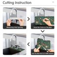 thumbnail image 5 of Yayeee Faucet Mat for Kitchen Sink 30" Diatomite Long Splash Guard Pad, Tiger and Peacock Pattern, 5 of 7