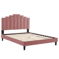 thumbnail image 3 of Modway Elise Full Performance Velvet Platform Bed in Dusty Rose, 3 of 10