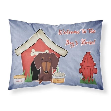 Carolines Treasures Dog House Collection Dachshund Chocolate Fabric Standard Pillowcase
