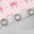 thumbnail image 4 of jejeloiu Pink Bowknot Curtains Pack of 2 (42x84 Each),Cute Stars Polka Dots Curtains Blackout For Girls Kids, 4 of 6