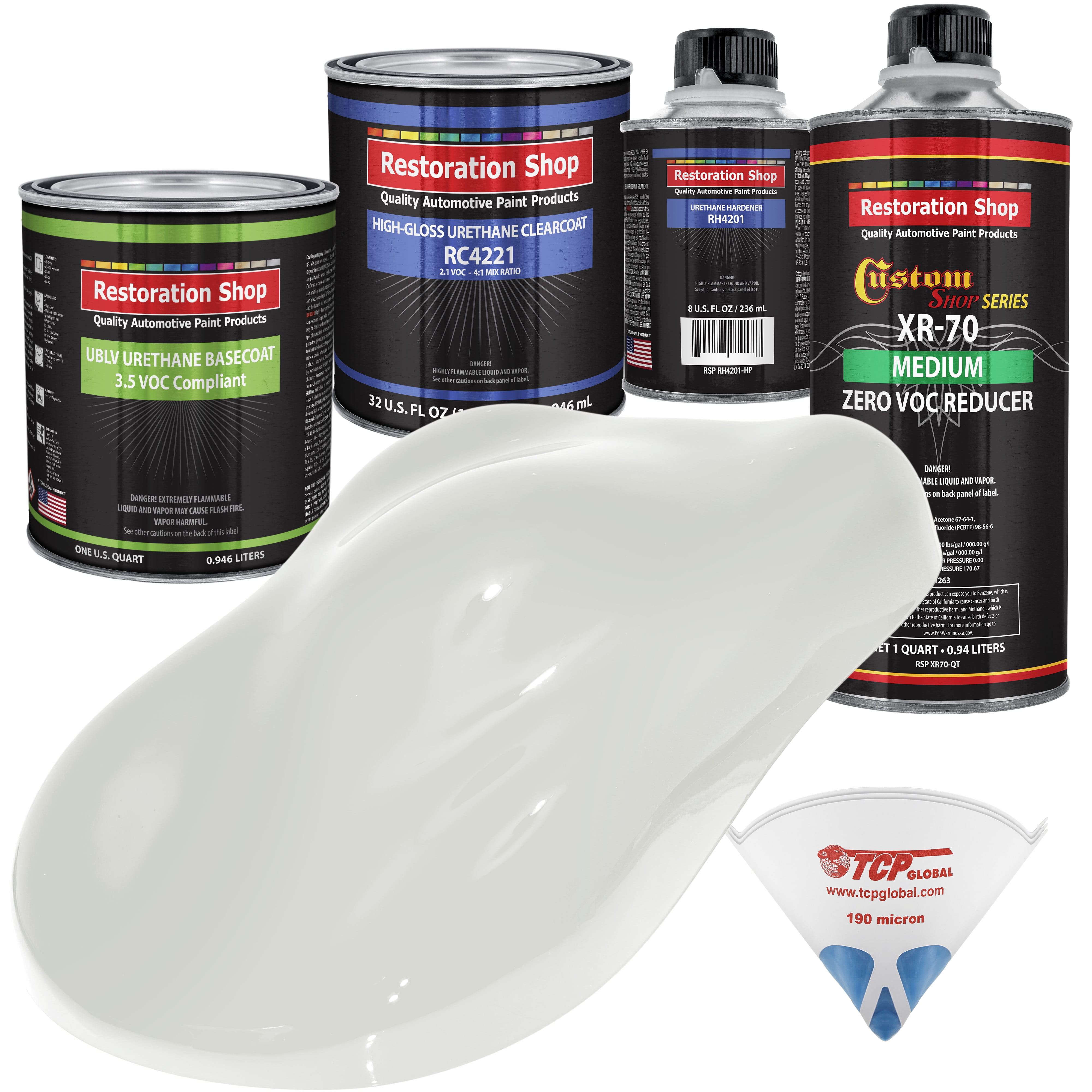 Olympic White Quart Kit Low VOC URETHANE BASECOAT Car Auto Body Paint