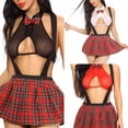 thumbnail image 1 of Ropa de estudiante de talla grande Europa y Estados Unidos conjunto de lencería sexy interés amoroso, 1 of 5