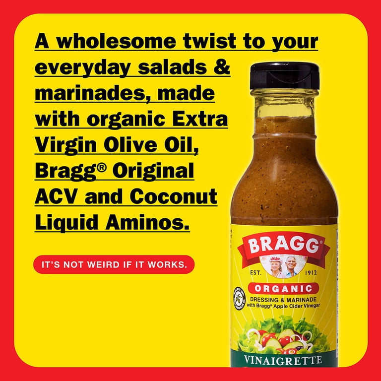 braggs salad dressing Bragg Organic Vinaigrette and Marinade - 12 fl oz Vinaigrette