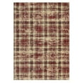 thumbnail image 5 of Haperlare Modern Area Rugs for Living Room Tartan Plaid Area Rug Luxurious Soft Bedroom Decor Rug Farmhouse Non Slip Throw Rugs, 4' x 6' Red, 5 of 7